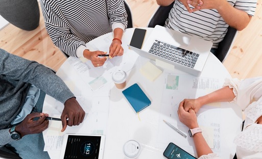 Caregiver assisting patient